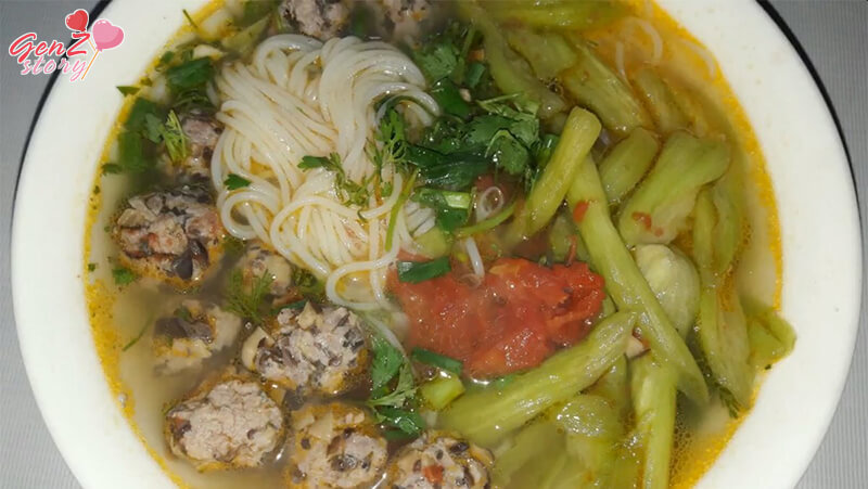 bún mọc dọc mùng